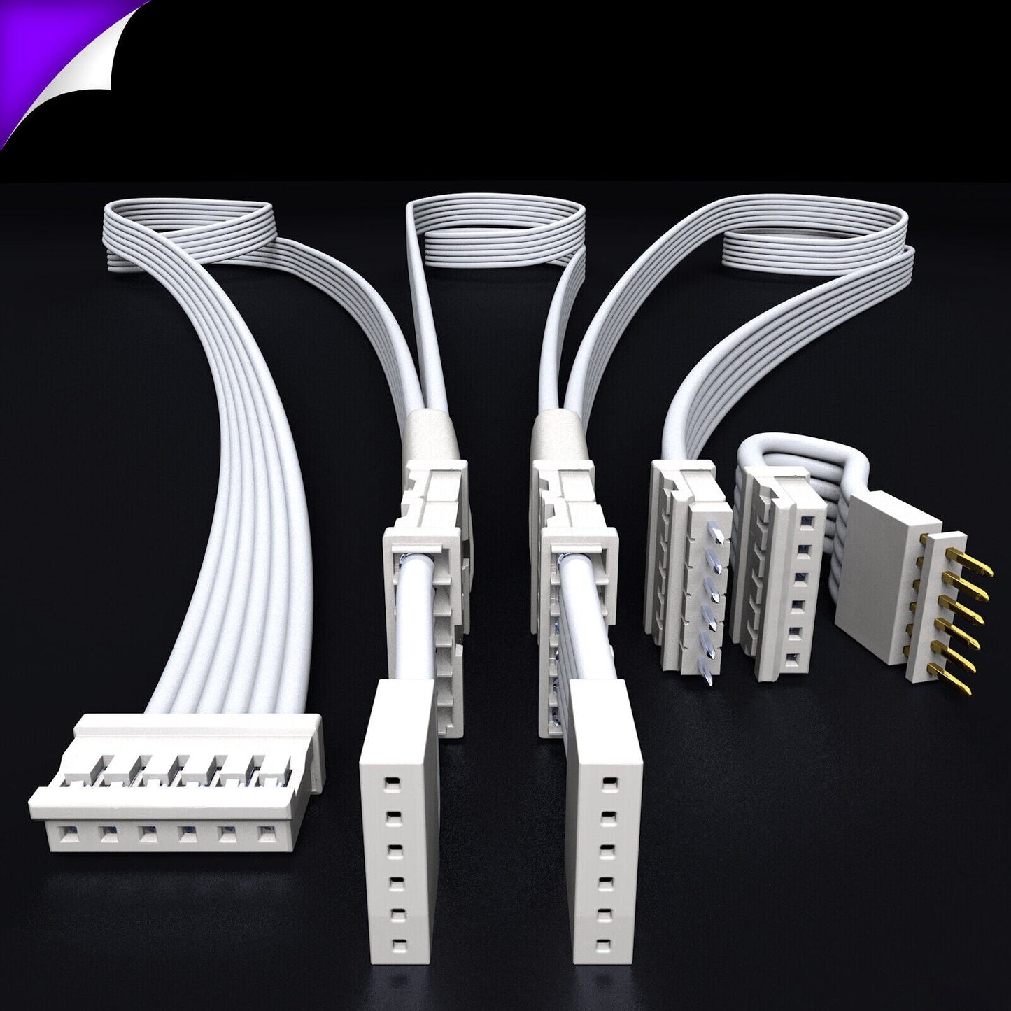 Plus V4 - WEISSES Parallelkabel | Mehrpunkt-Splitter 3,4,5,6,7,8+ Wege