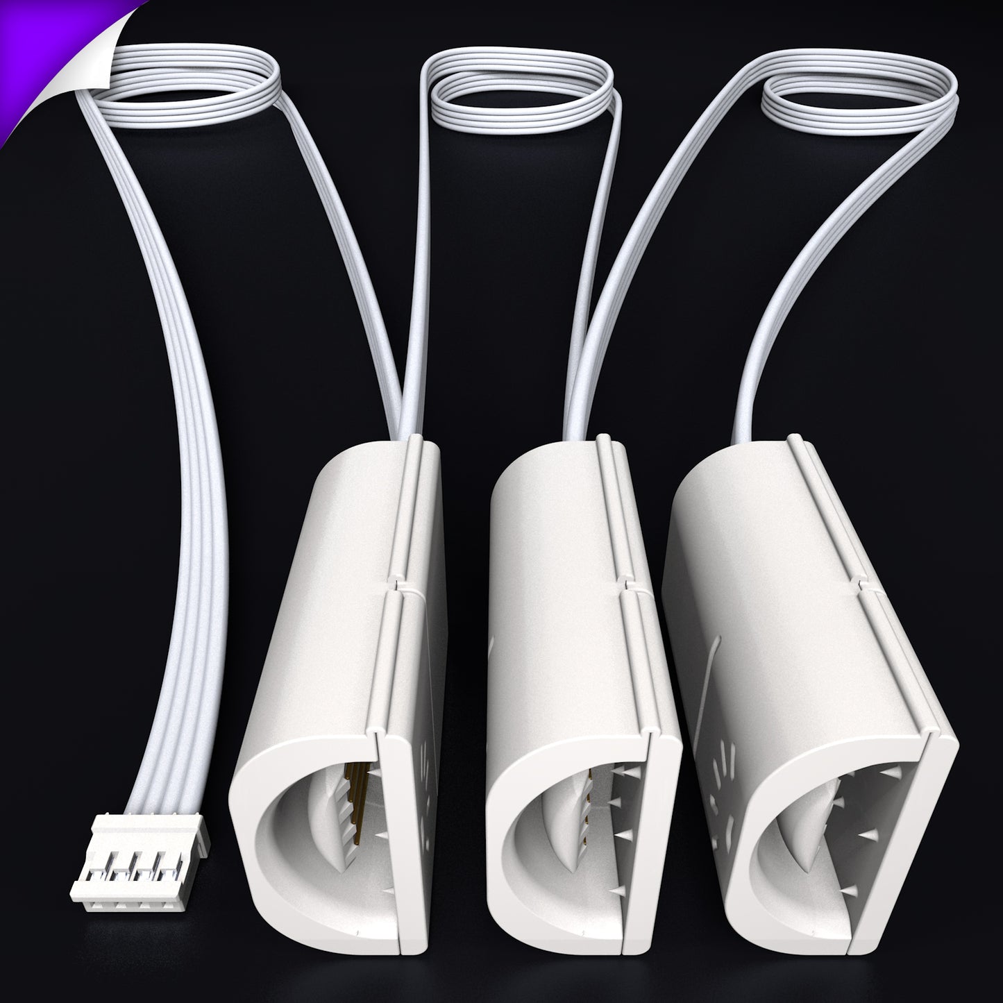 Flux - Parallel Cable | WHITE Multi Point Splitter 2,3,4+ way | in Feet
