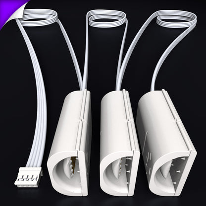 Flux - Parallel Cable | WHITE Multi Point Splitter 2,3,4+ way | in Feet