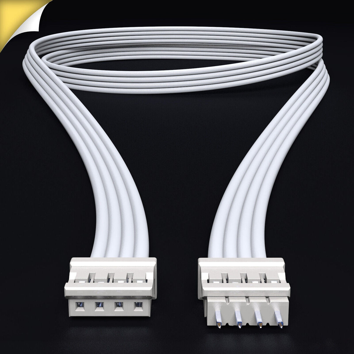 OmniGlow - CONTROL BOX Cable | upto 3m | B - Flat White / 5cm - LightStrips Anonymous