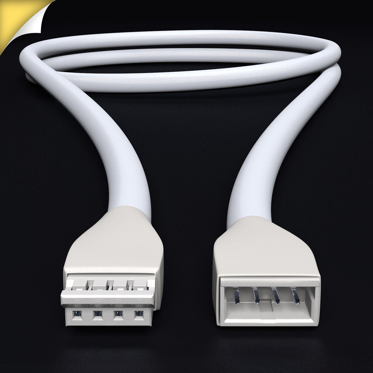 Câble D'Extension D'Alimentation 2,5m Wicked Chili Pour Philips Hue Lightstrip Plus V3 & V4 - Blanc