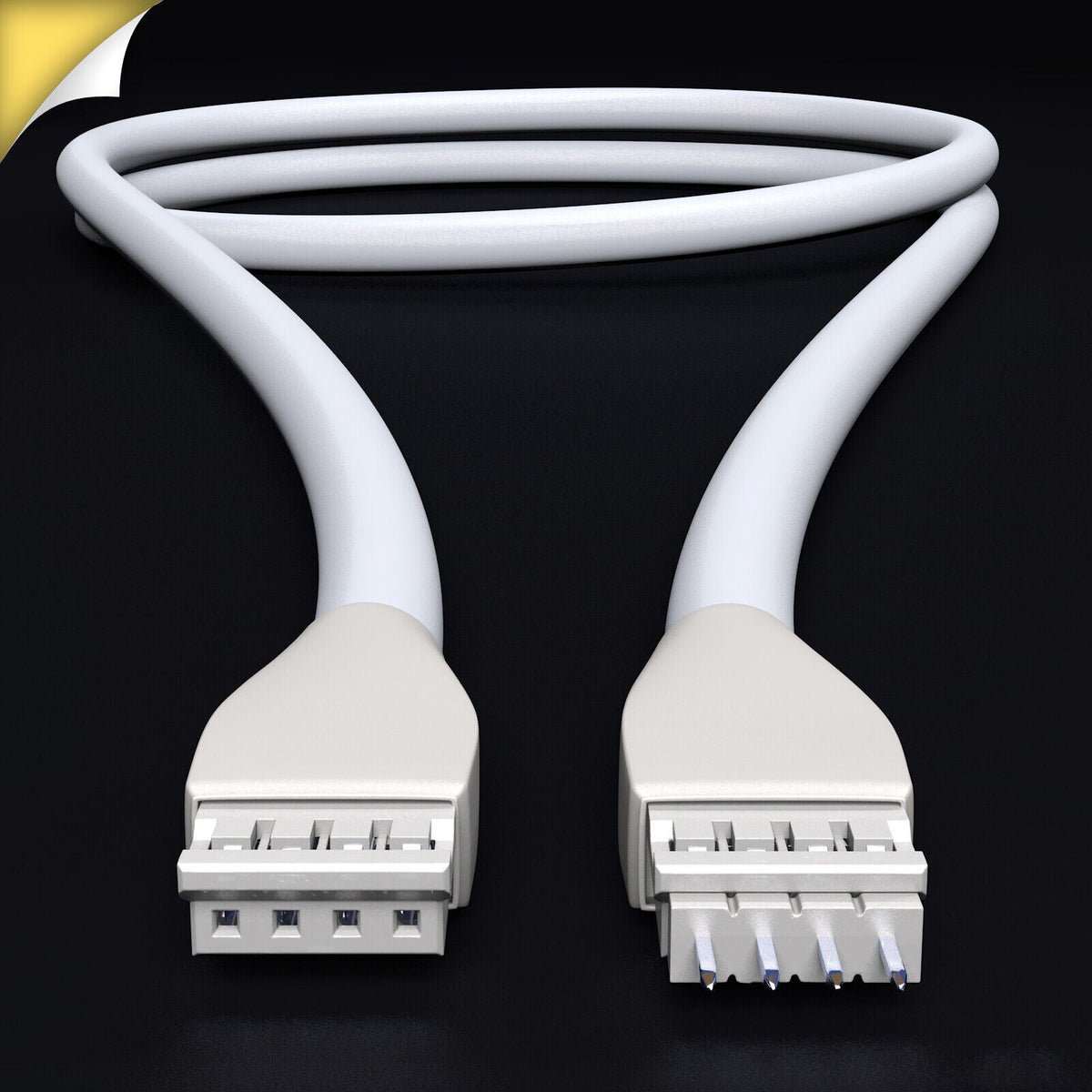 OmniGlow - CONTROL BOX Cable | upto 3m | B - Round White / 5cm - LightStrips Anonymous