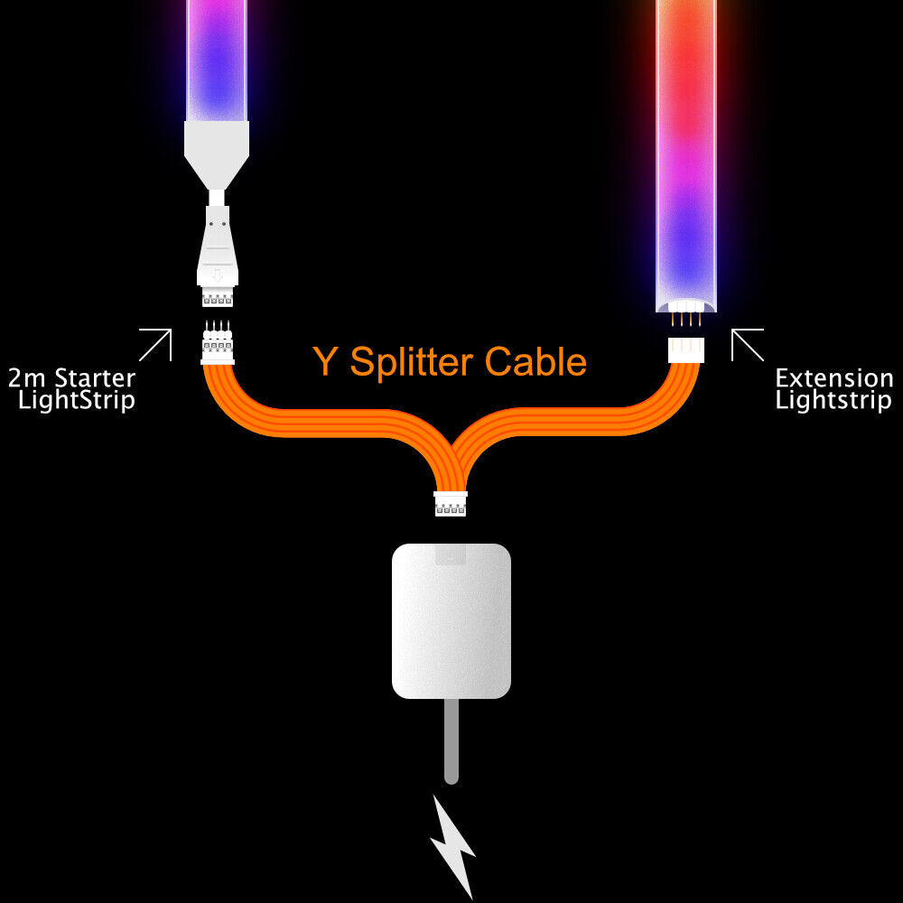 Gradient - Splitter BLACK | CONTROL BOX > Starter & Extension