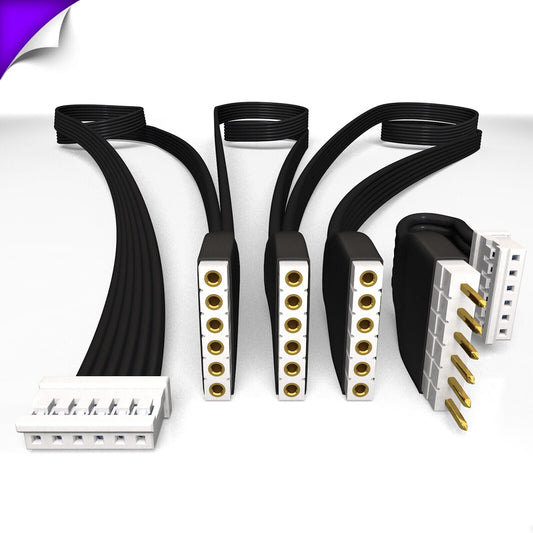 Plus V2 - BLACK Parallel Cable | Multi Point Splitter 3,4,5,6,7,8+ way