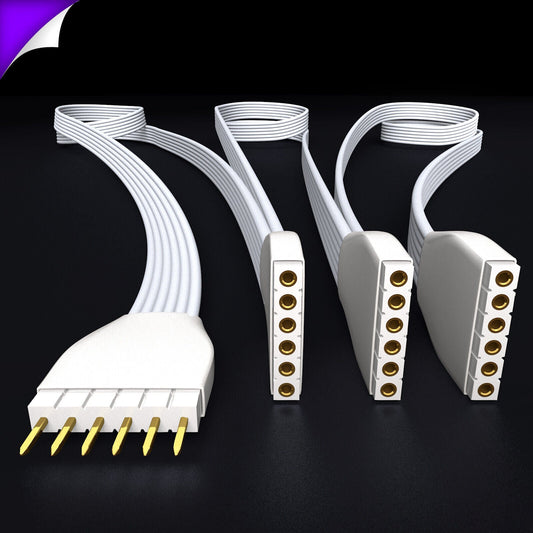 Plus V2 & V3 - Parallel Cable | WHITE Multi Point Splitter 3,4,5,6,7,8+ way